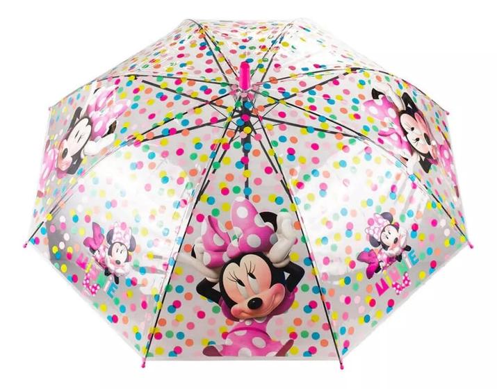 Imagem de Guarda Chuva Transparente Minnie 74x90cm - Disney