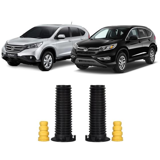 Imagem de Guarda Pó + Batente Dianteiro Honda Crv 2013 2014 2015 2016