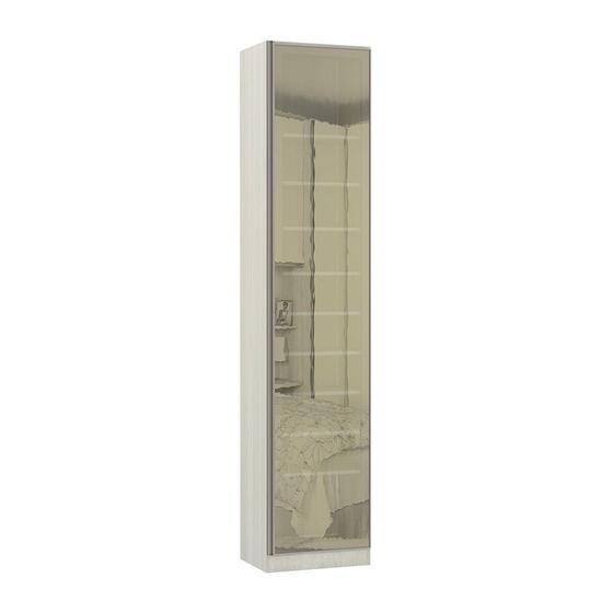 Guarda-Roupa 1 Porta com Vidro Reflecta 50cm Prime Plus Luciane Menor preço em Guarda-Roupa 1 Porta com Vidro Reflecta 50cm Prime Plus Luciane