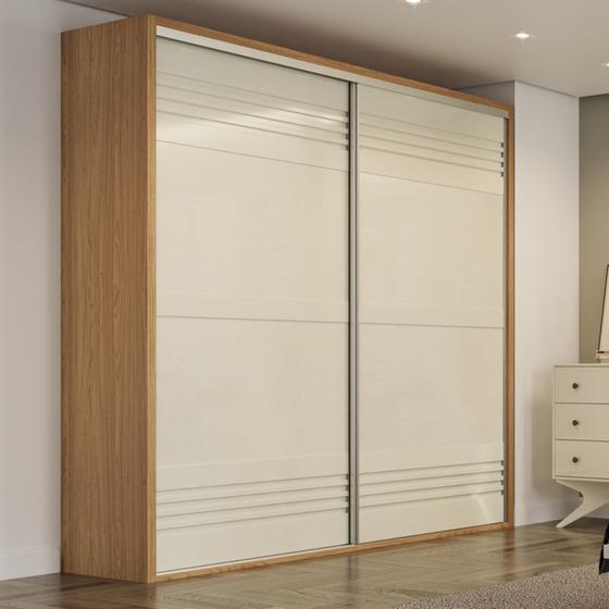 Imagem de Guarda Roupa 100% MDF Casal 2,23m com 2 portas de correr TW602 Dalla Costa