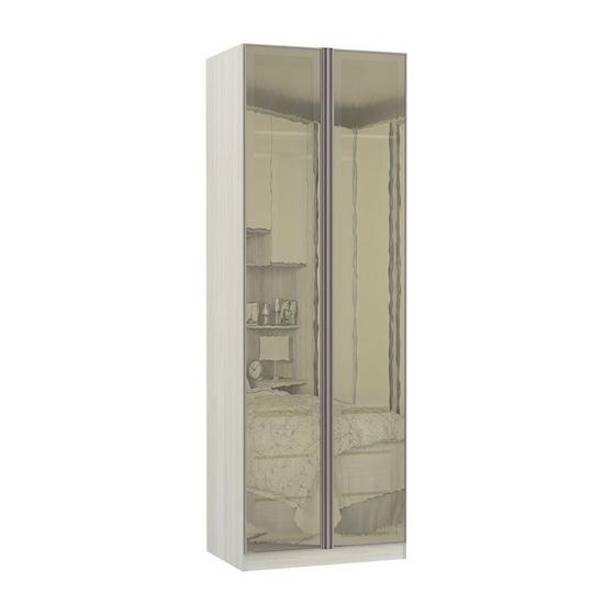 Guarda-Roupa 2 Portas 3 Gavetas com Vidro Reflecta 80cm Prime Plus Luciane Menor preço em Guarda-Roupa 2 Portas 3 Gavetas com Vidro Reflecta 80cm Prime Plus Luciane