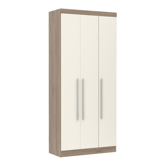 Imagem de Guarda Roupa 3 Portas 2 Gavetas Internas - Módulo Dormitório Master - Guarda Roupas Modulado Luciane