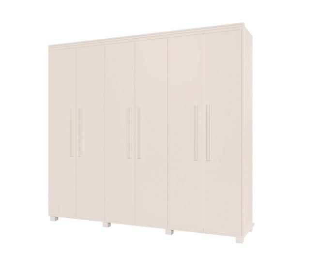 Imagem de Guarda Roupa 6 Portas 3 Gavetas Viena Branco Camas Fênix