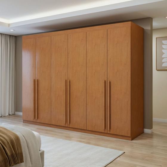 Imagem de Guarda-roupa 6 Portas 4 Gavetas Bertha