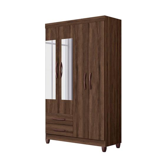 Guarda Roupa Ambar 4 Portas Com Espelho Albatroz Menor preço em Guarda Roupa Ambar 4 Portas Com Espelho Albatroz