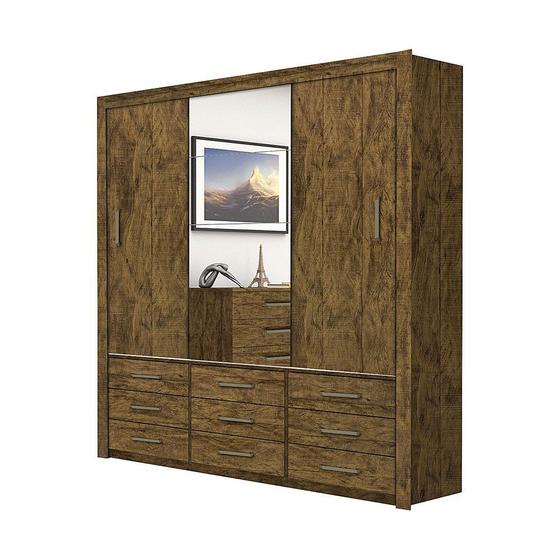 Guarda Roupa Anjos Plus 3 Portas 9 Gavetas Carioca Móveis é boa?