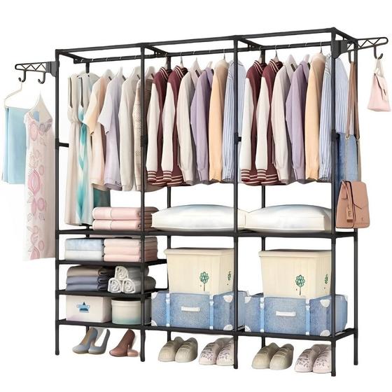 Imagem de Guarda Roupa Arara Cabideiro Industrial Closet Multiuso