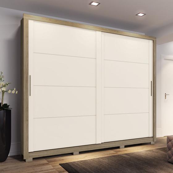 Guarda Roupa Casal 02 portas Deslizantes Parma Henn Menor preço em Guarda Roupa Casal 02 portas Deslizantes Parma Henn