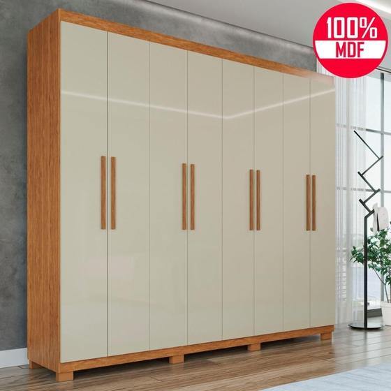 Imagem de Guarda-Roupa Casal 100% MDF 8 Portas e 4 Gavetas Heros - Tudo de Móveis