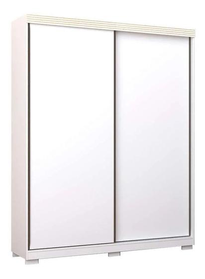 Guarda roupa casal 100% mdf sierra sem espelho branco - village móveis ...