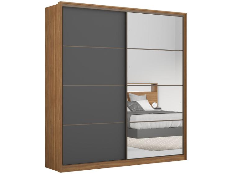 Guarda-roupa Casal 2 Portas de Correr 3 Gavetas – Demóbile Belga