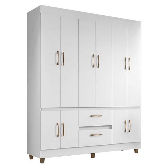 Guarda Roupa Casal 20102 Branco Araplac Menor preço em Guarda Roupa Casal 20102 Branco Araplac
