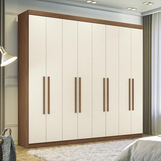 Imagem de Guarda Roupa Casal 238cm 8 Portas 4 Gavetas Master New Santos Andirá