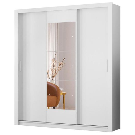 Imagem de Guarda Roupa Casal 3 Portas 2 Gavetas Vero D02 Branco - Mpozenato