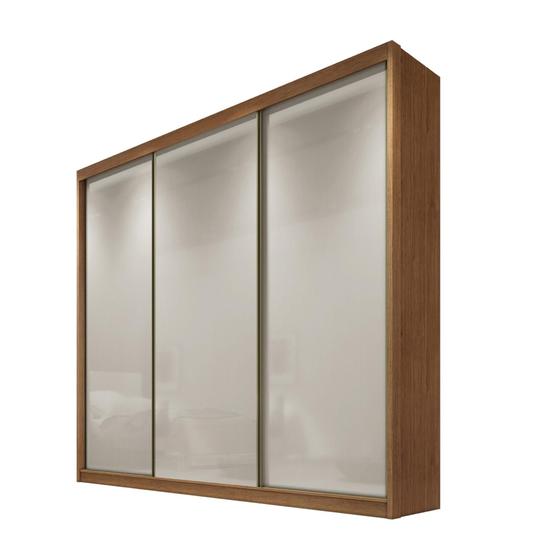 Imagem de Guarda Roupa Casal 3 portas 6 Gavetas 100%MDF Diamond Cumaru Fendi - Novo Horizonte