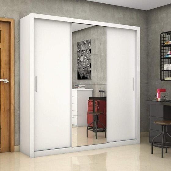 Imagem de Guarda-Roupa Casal 3 Portas com Espelho Clarice Plus Espresso Móveis