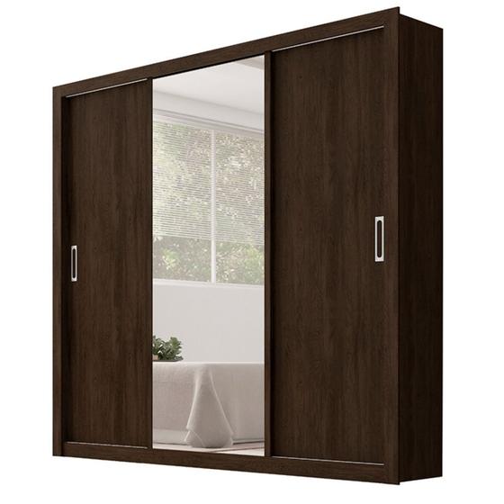 Imagem de Guarda Roupa Casal 3 Portas Residence 32230 Ébano Touch Demóbile