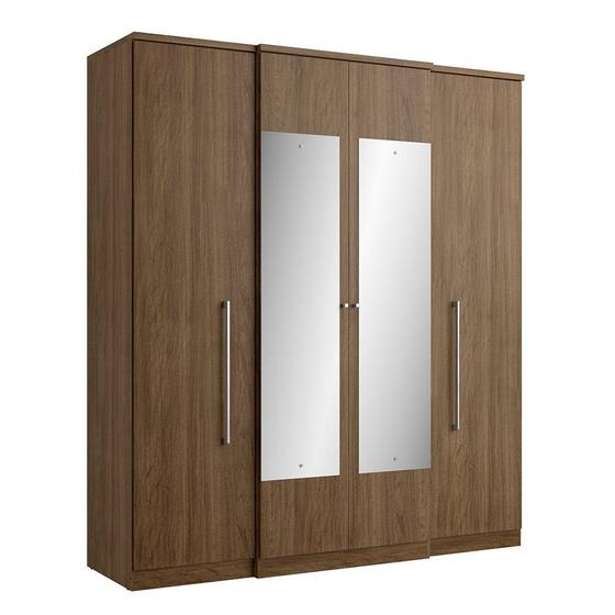 Imagem de Guarda Roupa Casal 4 Portas com Espelho Splendore Glass THB