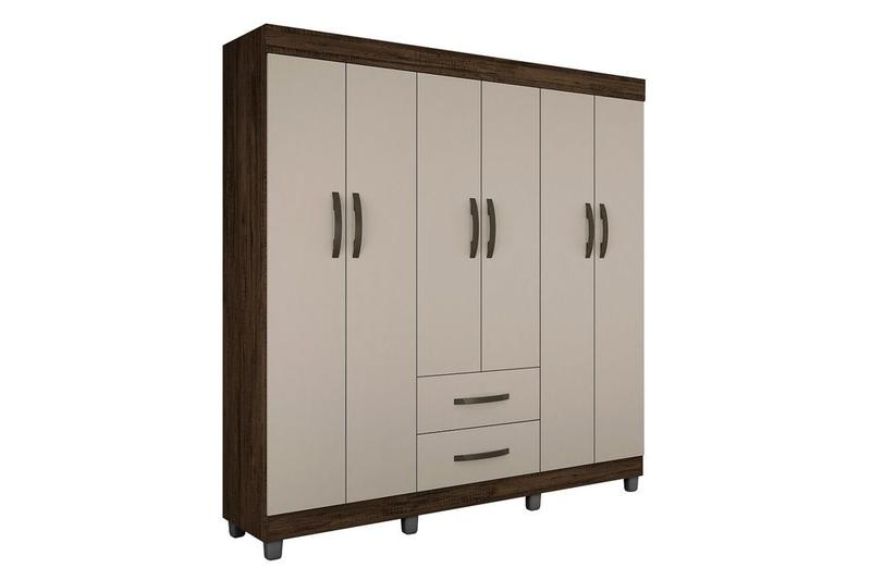 Imagem de Guarda Roupa Casal 6 Portas 2 Gavetas Paris CHF Moveis