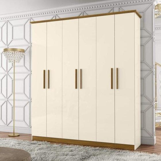 Imagem de Guarda-Roupa Casal 6 Portas 3 Gavetas Scott Espresso Móveis