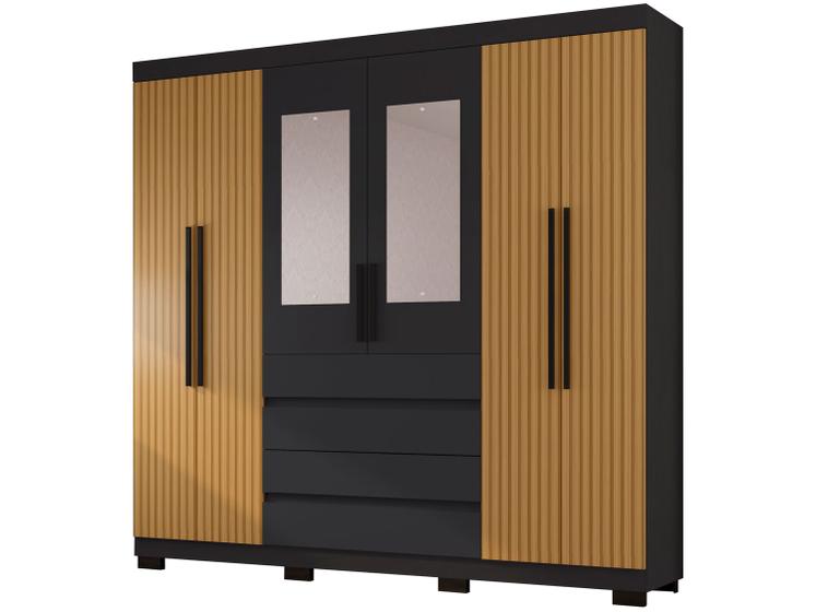 Guarda-roupa Casal 6 Portas 4 Gavetas Araplac Lisboa Menor preço em Guarda-roupa Casal 6 Portas 4 Gavetas Araplac Lisboa