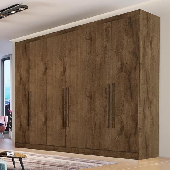 Imagem de Guarda Roupa Casal 6 Portas 4 Gavetas MDF Oslo Made Marcs