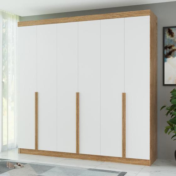 Imagem de Guarda-roupa Casal 6 Portas 6 Gavetas 100% Mdf Lisboa