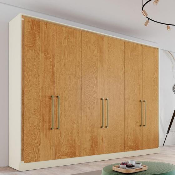 Imagem de Guarda Roupa Casal 6 Portas 6 Gavetas MDF Argos Made Marcs