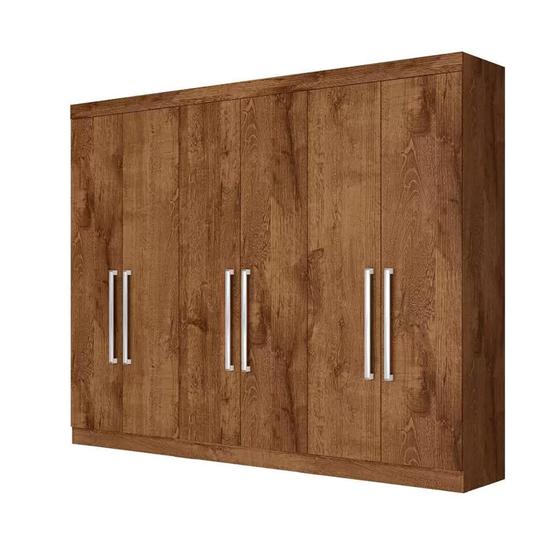 Guarda Roupa Casal 6 Portas Alba Brauná Mademarques Menor preço em Guarda Roupa Casal 6 Portas Alba Brauná Mademarques