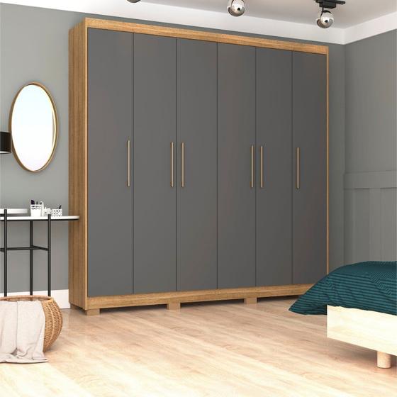 Imagem de Guarda-Roupa Casal 6 Portas com 6 Gavetas Sevilla