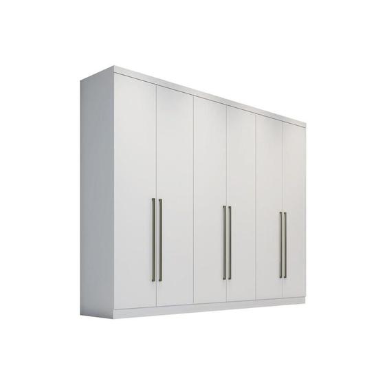 Imagem de Guarda Roupa Casal 6 Portas e 8 Gavetas Dello Plus  Branco - Novo Horizonte