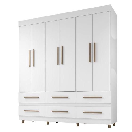 Imagem de Guarda Roupa Casal 66020 Branco  Araplac