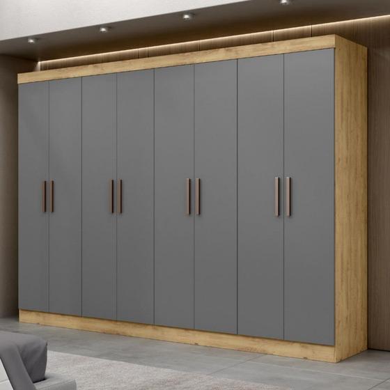 Imagem de Guarda Roupa Casal 8 Portas 4 Gavetas MDF Genebra Maxel