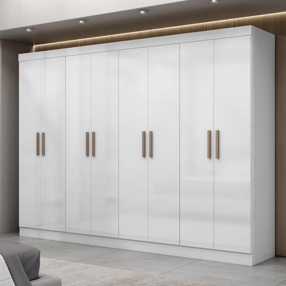 Guarda Roupa Casal 8 Portas 4 Gavetas Paris Espresso Móveis Imagem de Guarda Roupa Casal 8 Portas 4 Gavetas Paris Espresso Móveis
