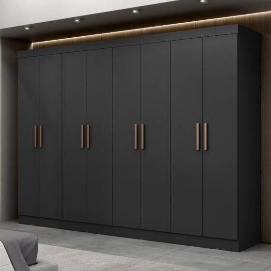 Guarda Roupa Casal 8 Portas 4 Gavetas Paris Espresso Móveis Imagem de Guarda Roupa Casal 8 Portas 4 Gavetas Paris Espresso Móveis