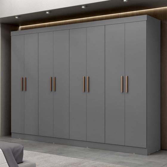 Guarda Roupa Casal 8 Portas 4 Gavetas Paris Espresso Móveis Imagem de Guarda Roupa Casal 8 Portas 4 Gavetas Paris Espresso Móveis