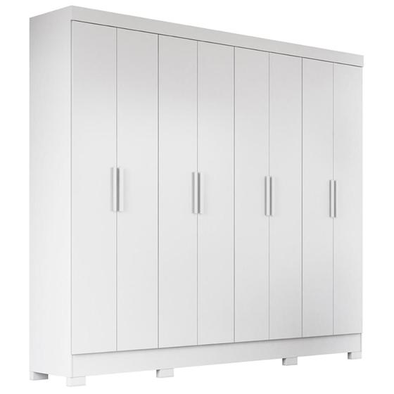 Imagem de Guarda Roupa Casal 8 Portas Dammam Branco