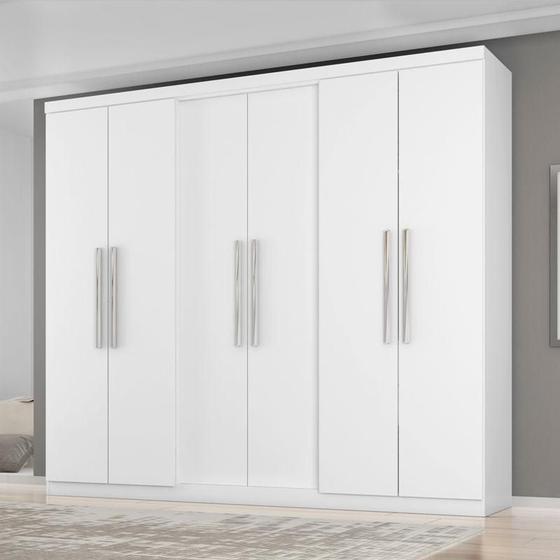 Guarda Roupa Casal Ambiente Prime 6000 Branco Araplac Menor preço em Guarda Roupa Casal Ambiente Prime 6000 Branco Araplac