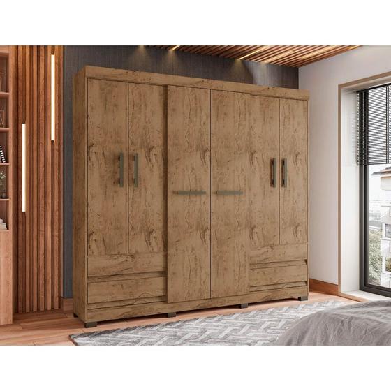 Guarda Roupa Casal Atraente 06 Portas 04 Gavetas 2264-88 Araplac Menor preço em Guarda Roupa Casal Atraente 06 Portas 04 Gavetas 2264-88 Araplac
