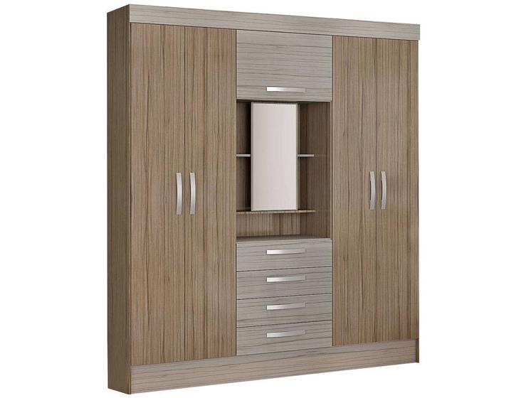 Imagem de Guarda-Roupa Casal Belém 5 Portas 4 Gavetas   