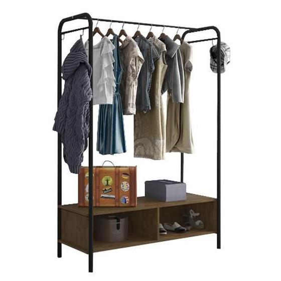 Imagem de Guarda Roupa Casal Closet Milão Preto/Demolição - Artefamol