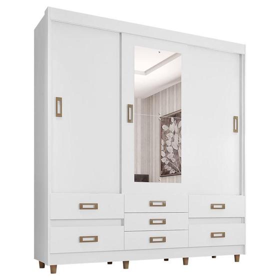 Imagem de Guarda Roupa Casal E37020 Branco  Araplac