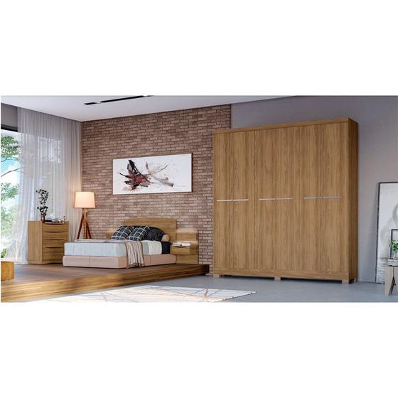 Imagem de Guarda Roupa Casal E530 6 Portas 2 Gavetas Kappesberg