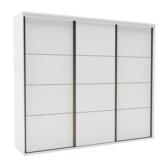 Imagem de Guarda-Roupa Casal Eleganza II 3 PT 6 GV Branco