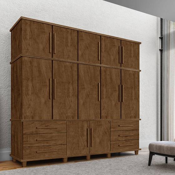 Imagem de Guarda Roupa Casal Grande 12 Portas Malbec Luapa