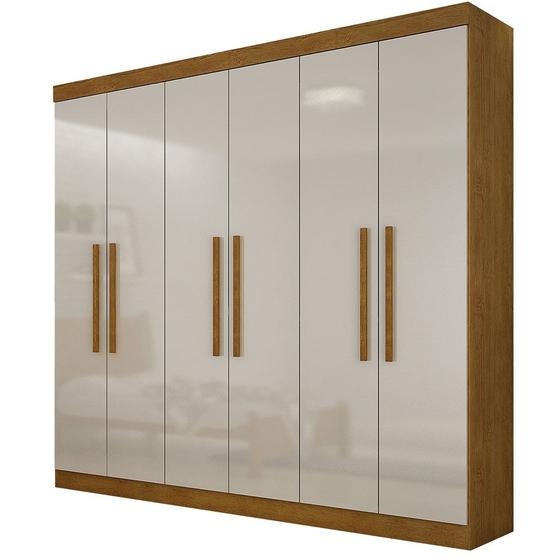Guarda Roupa Casal Hera 6 Portas MDF Rufato Menor preço em Guarda Roupa Casal Hera 6 Portas MDF Rufato