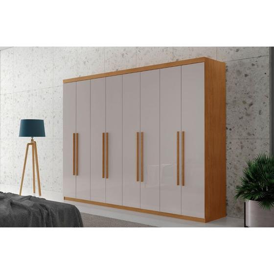 Imagem de Guarda Roupa Casal Heros com 8 Portas e 4 Gavetas MDF Moderna