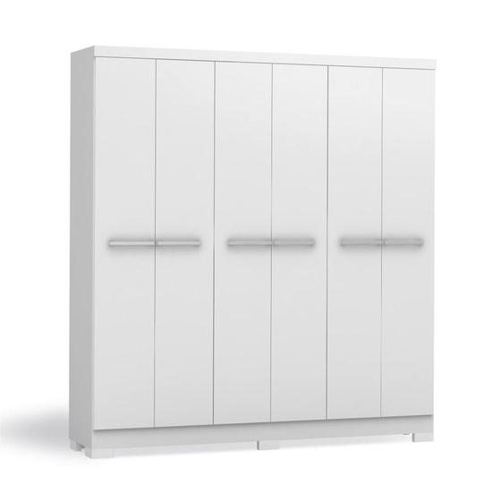 Imagem de Guarda-Roupa Casal Kappesberg 6 Portas 2 Gavetas Branco - E530