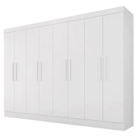 Imagem de Guarda Roupa Casal Mariah 8 Portas Branco