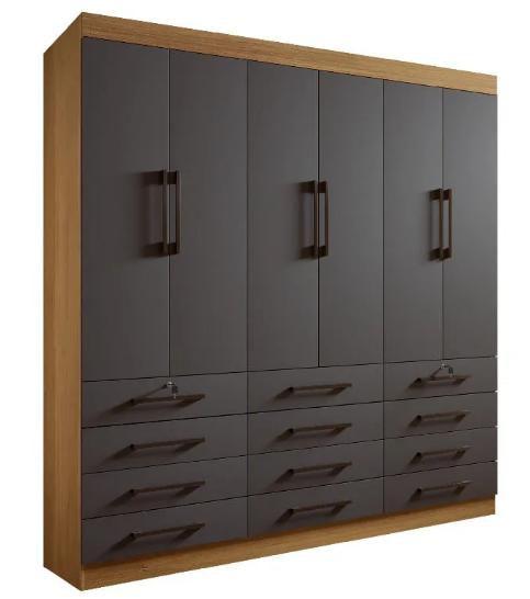 Imagem de Guarda Roupa Casal Monaco 6 Portas 12 Gavetas